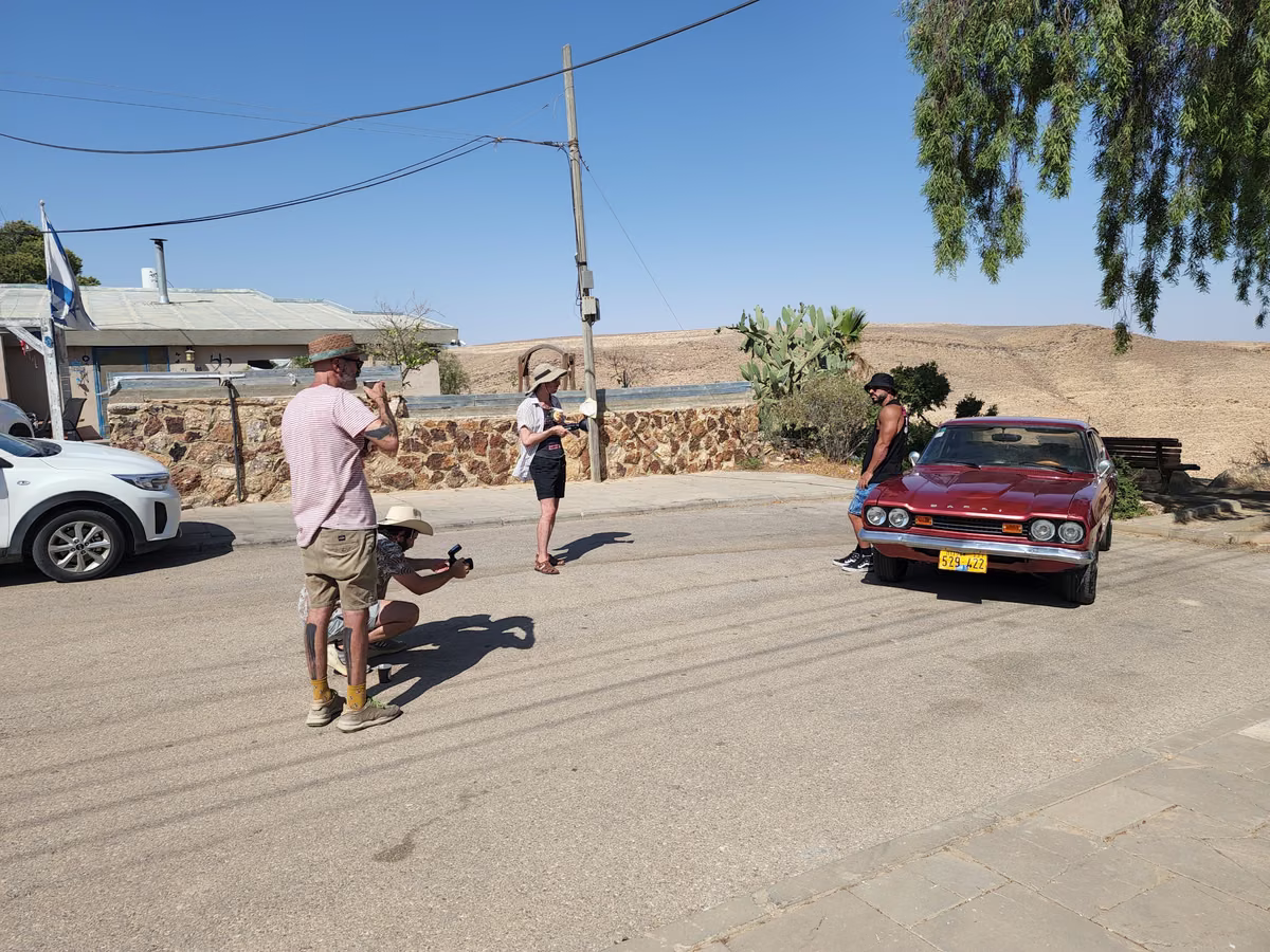 מסך צילום מאחורי הקלעים